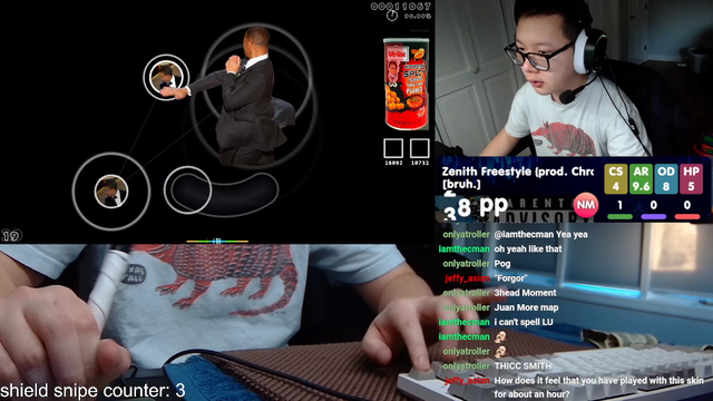 osu player has an aneurism (filthy frank mode)