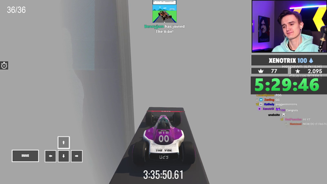 Most patient racing game driver finishes absurdly tedious map after 3 and a half hours.