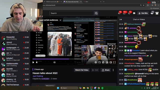 xQc calls out empowering vigilantism