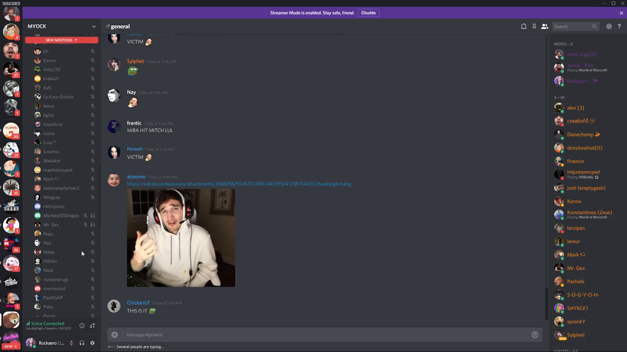 Mitch Jones has a mental breakdown on a discord channel