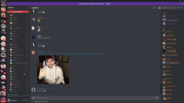 Mitch Jones has a mental breakdown on a discord channel