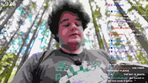 Im in the middle of the Fing woods