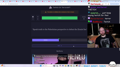 Tectone plays TwitchOrTerrorist