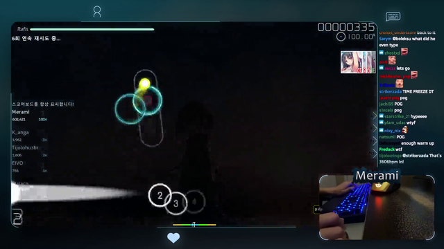 Top Osu player flexes insane keyboard tapping speeds (18 clicks per second)
