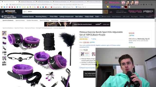 Ludwig buys exercise equipment