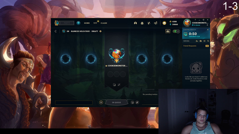 Tyler1 reacts to Mizkif's leave