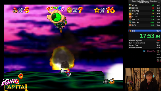 After streaming for 25 hours BoxBox sets a new SM64 pb of 18:09
