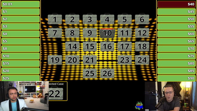 The biggest prize in Mizkif's "Deal or NO Deal" happens to be in the same case twice in a row