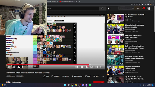 Soda on XQC's chat vs XQC on Hasan