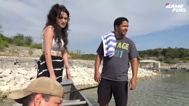 live renactment of the vikings landing on England (circa 1400)