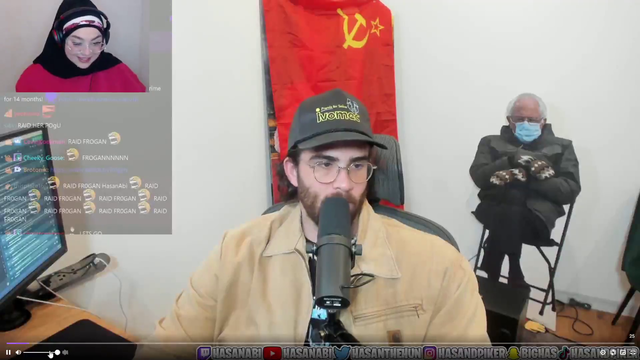 Hasan congratulates Frogan on getting Twitch Partner today