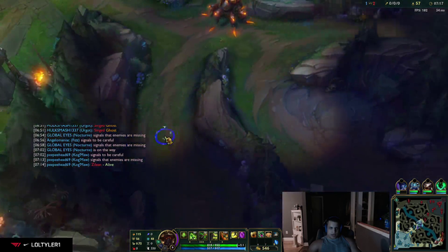 Tyler uses the hard r