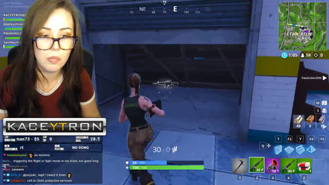 Kaceytron getting to know the Fortnite community