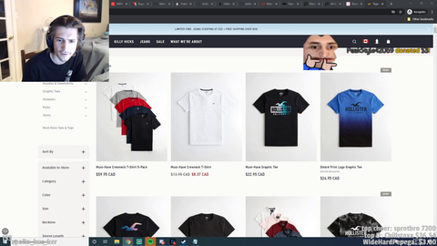 XQC finally finds a tshirt he likes