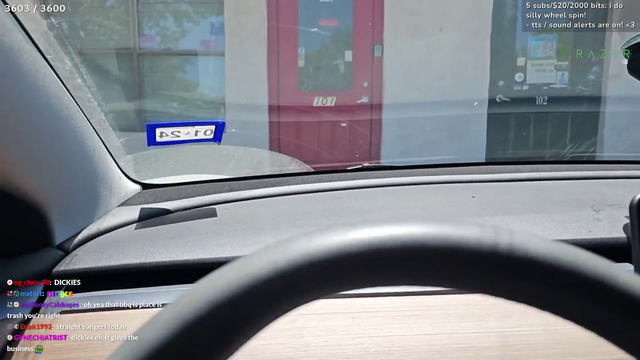 ExtraEmily reversed into a fence in a Tesla!