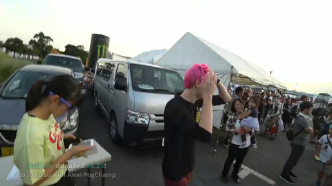 Woman gives her child to Soda and takes a picture