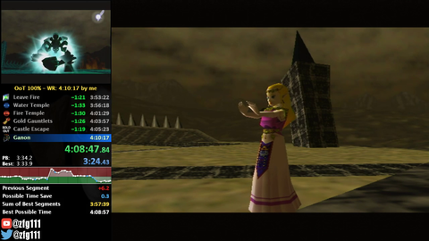 zfg1 beats his Ocarina of Time 100% world record