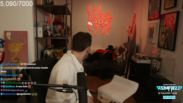 Count Willma Neffula sexes it up for his vampire-themed ad stream