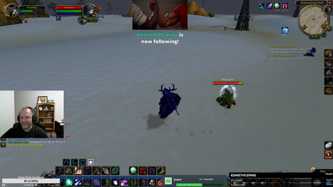 Mage engages an OOM boomkin druid
