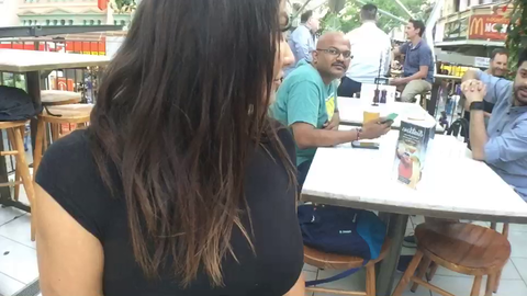 Random guy takes a picture of IRL streamers ass