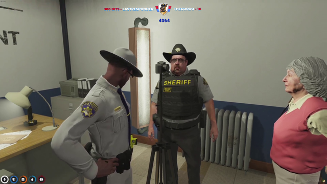 Sheriff Cornwood takes Hazel's mugshot