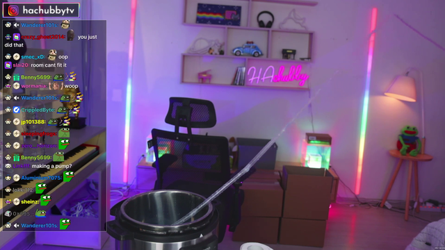 Hachu stays hydrated