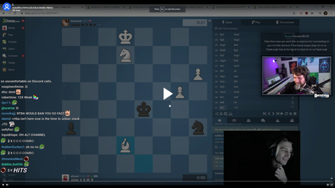 Destiny trolling XQC in his chat