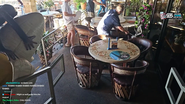 Pedro gets kicked out of the restaurant
