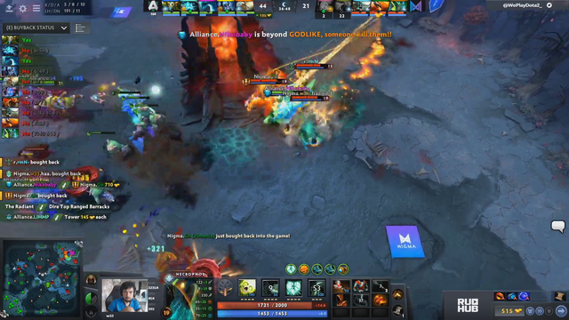 Alliance throws a huge lead versus Nigma by trying to focus kill an invulnerable throne