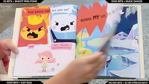 Streamer discovers one of his chatters just published a children's book, then buys it and reads it for chat making her cry tears of joy