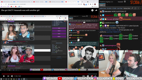 QT notices something on Hasan's phone 👀