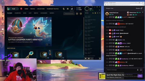Streamer gets flamer banned, then gets banned himself