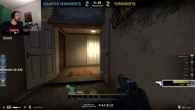 Forsen encounters pro FACEIT player