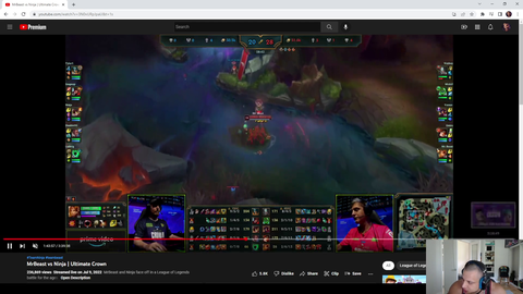 Tyler1 reviews Ludwig's gameplay from tourney