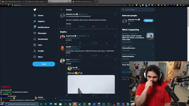 esfands thoughts on bestiality