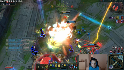 The happiest Tyler1 has ever been streaming, playing League. Lil bro actually jumping from happiness