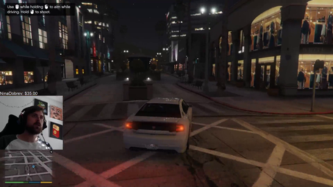 Forsen tracking a biker in GTA V