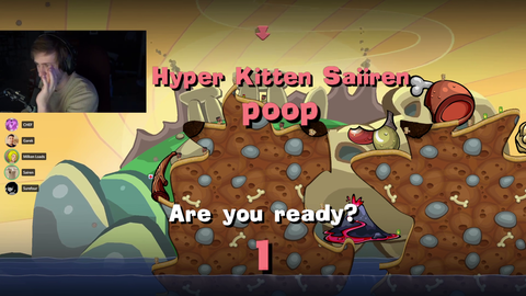 Sairen shows Soda how to play Worms featuring Surefour, Vigor