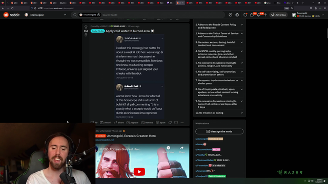 Asmongold says Astrology enjoyers = idiots
