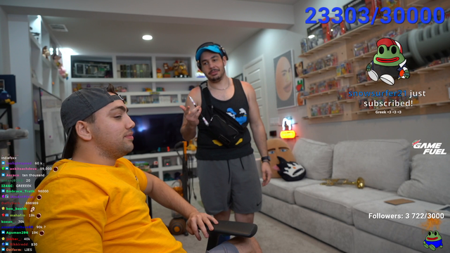 mizkif murders greek and goes back to his video