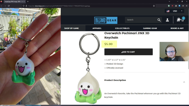A_Seagull learns about Pachimari keychain