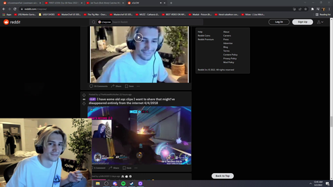 xQc has wxact same reaction as his 3 year old Overwatch clip