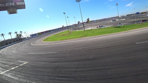 Car loses wheel while drifting at high speed