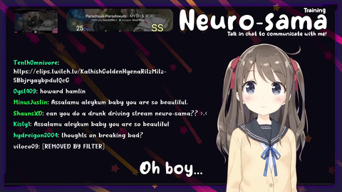 Ai streamer gets self conscious about their smell
