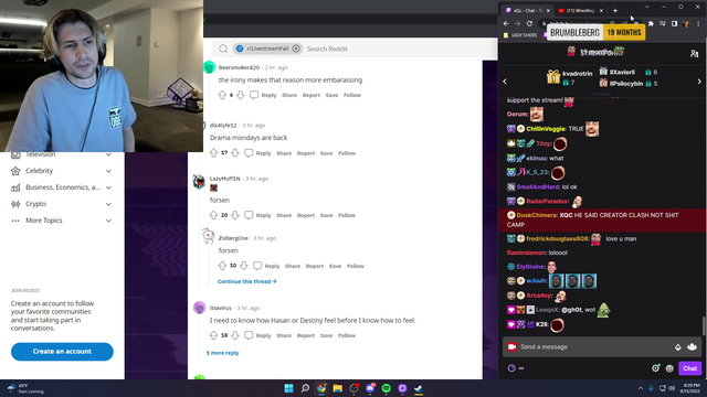 xQc calls out hasan for being a clout chaser