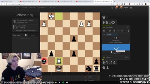 XQC loses in Chess