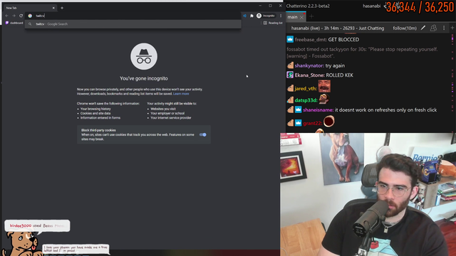 hasan shows what twitch is like for people without adblock