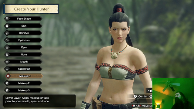 Aris creates a character