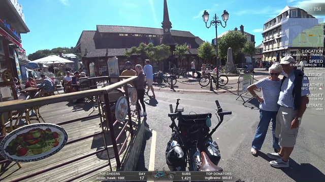 Hitch adds a new tourist attraction in a pretty French town