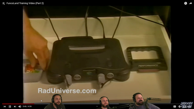 Game store employee shows how to clean a Nintendo 64 (Gone Sexual)